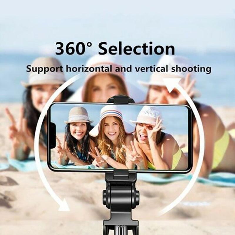 Wireless Bluetooth Selfie Stick Tripod with Remote Control for Phones 6 in 1
