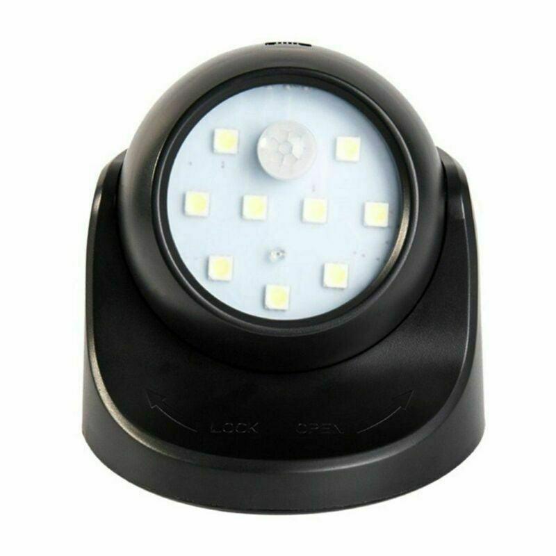 360° Battery Operated Indoor Outdoor Garden Motion Sensor Security Led Light New - White