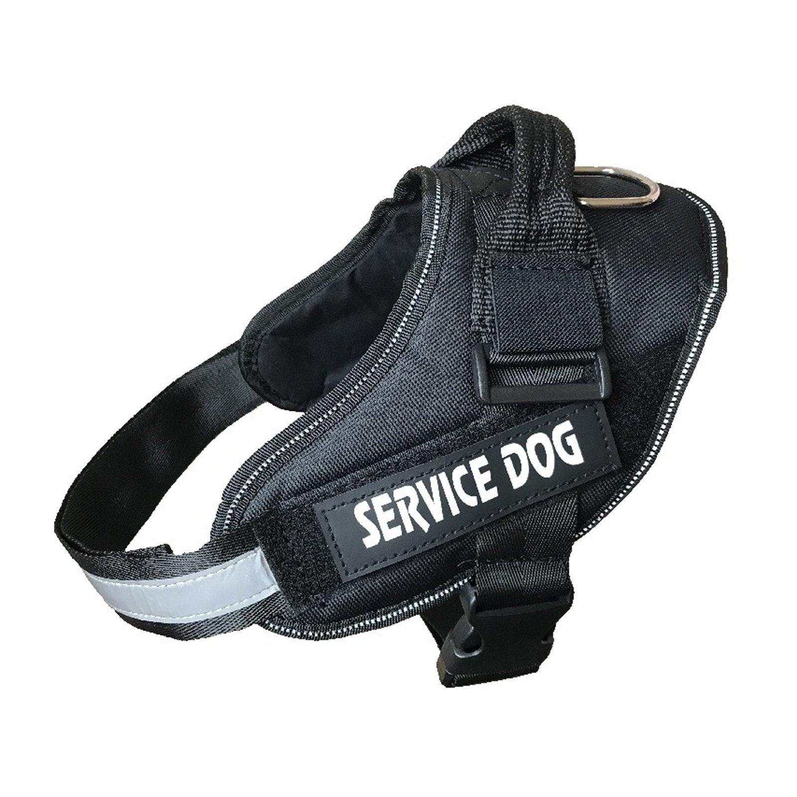 Adjustable Dog Vest Harness for Small Medium Dogs Comfortable No Pull Design - Black-L