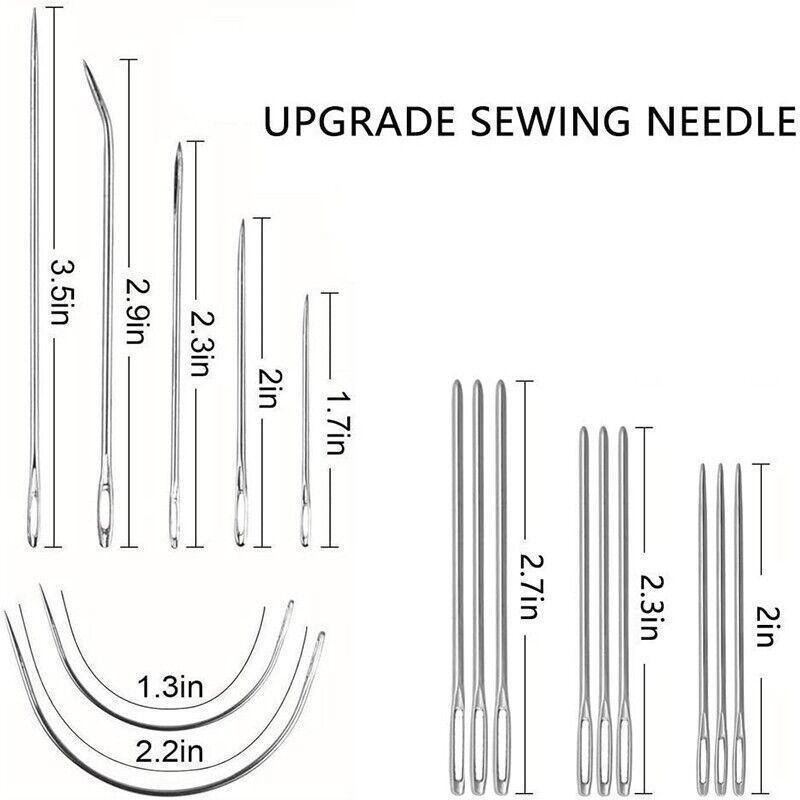 29 Pack Upholstery Repair Kit Leather Craft Tool Kit Leather Hand Sewing Needle