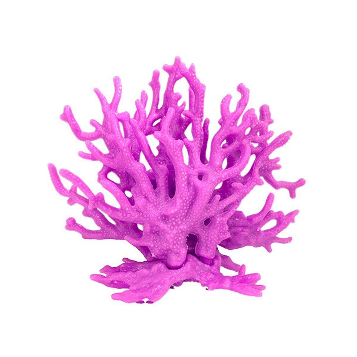 Soft Coral Realistic Water Plants Aquarium Decoration Fish Tank Seawater Set - Pink