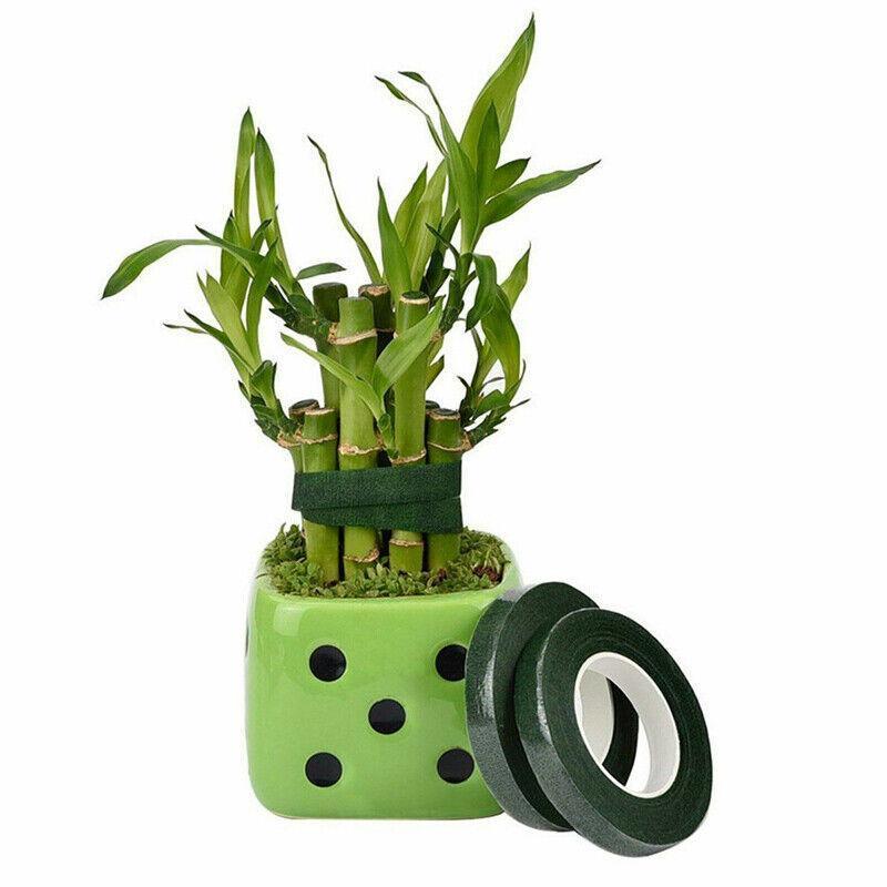 2PCS Green Floral Tape for DIY Craft Flower Wrapping and Bouquet Stems 240cm