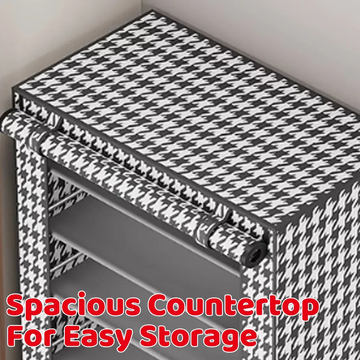 1-Piece Covered Multi-Tier Shoe Storage Rack