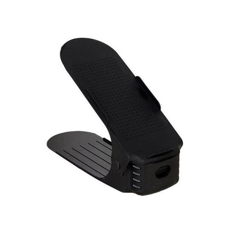 20X Shoe Rack Display Case Box Adjustable Slots Organizer Storage Holder - Blue