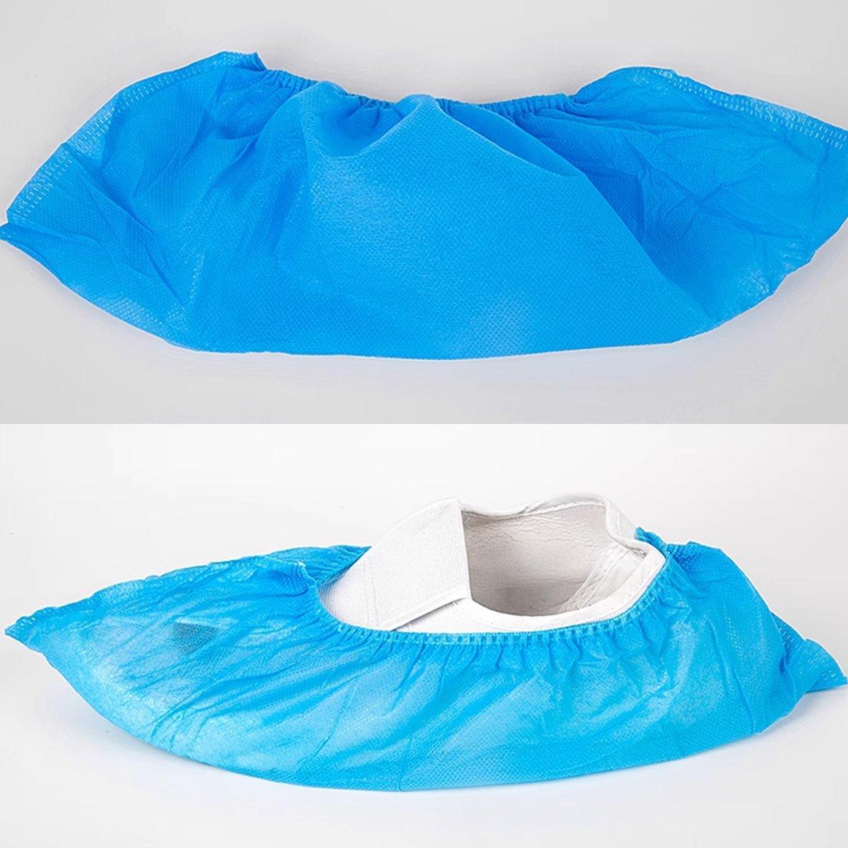 Disposable Non-woven Shoe Covers Anti Slip Boot Cleaning Overshoes 25-100 Pairs - 50 Pairs