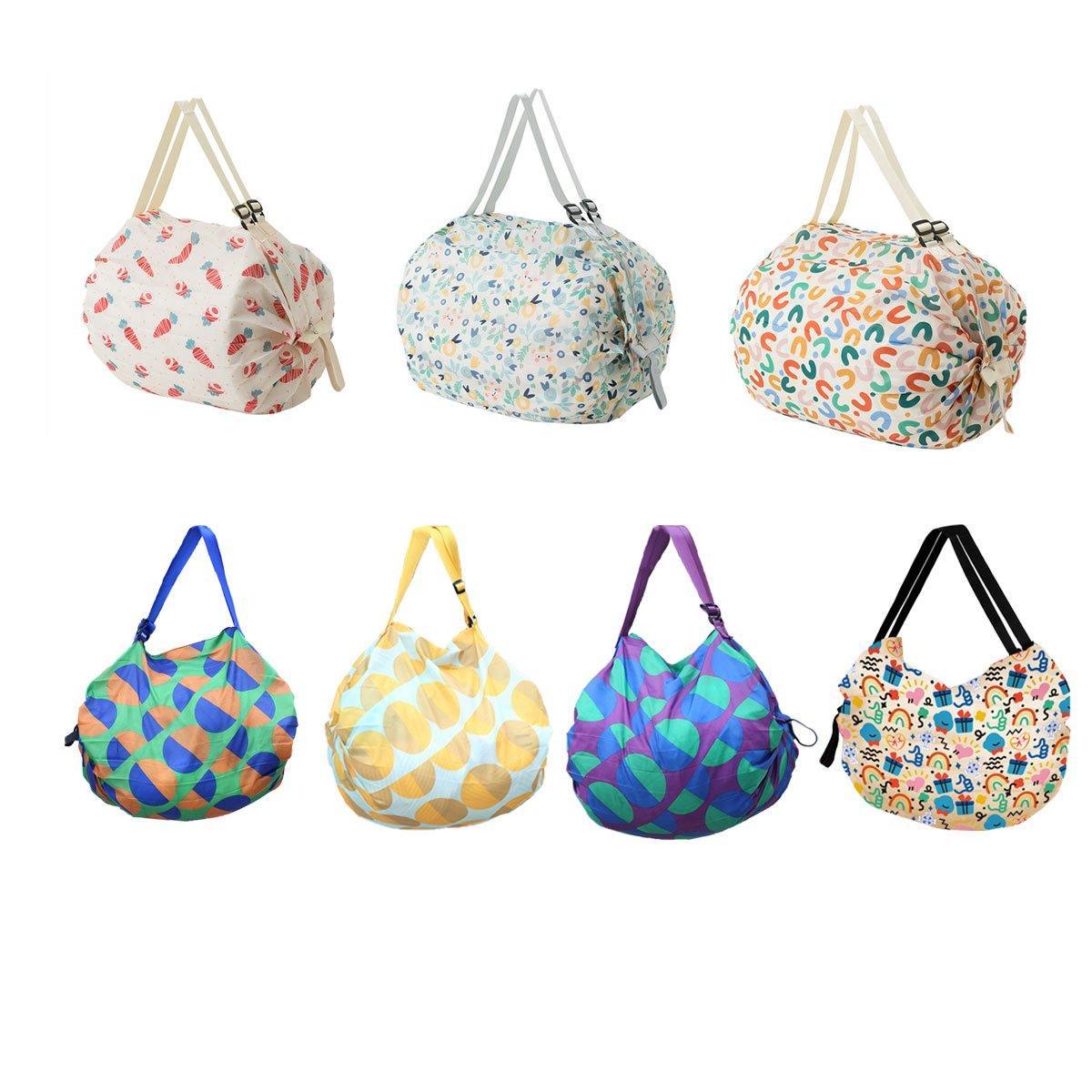 Large Foldable Eco-Friendly Shopping Bag Reusable Thickened Portable Travel Tote - 6