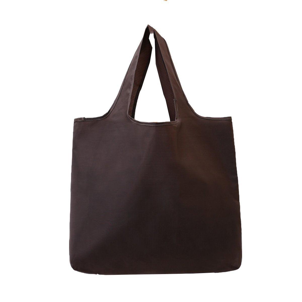 Large Multi Colour Waterproof Shopping Bag Foldable Portable Reusable Bag - Grey