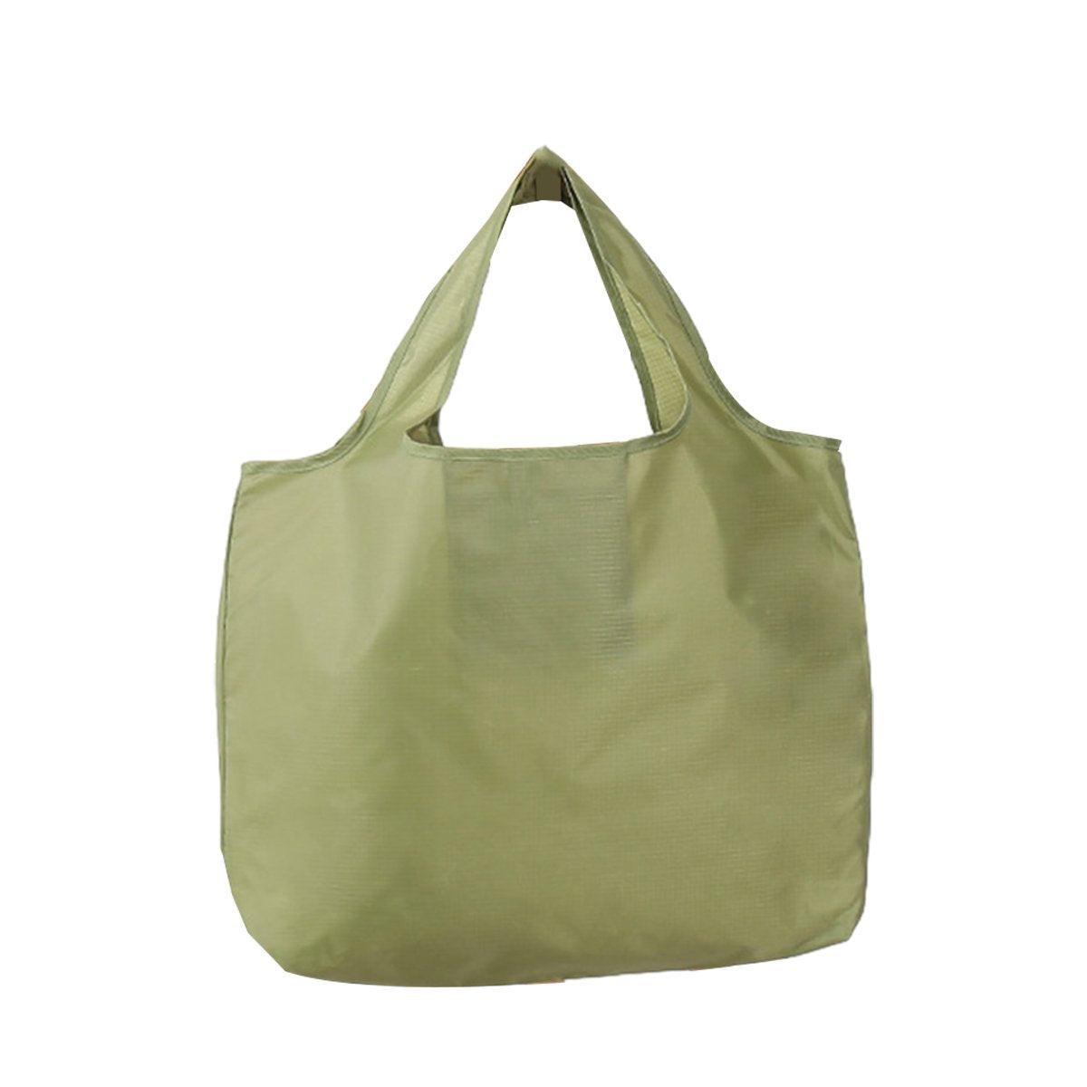 Large Multi Colour Waterproof Shopping Bag Foldable Portable Reusable Bag - Wine Red