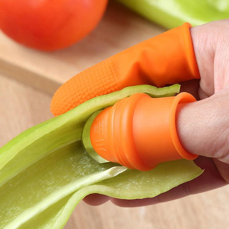 Garden Silicone Thumb Knife Finger Cutter Vegetable Harvesting Tool Picking Aid - L