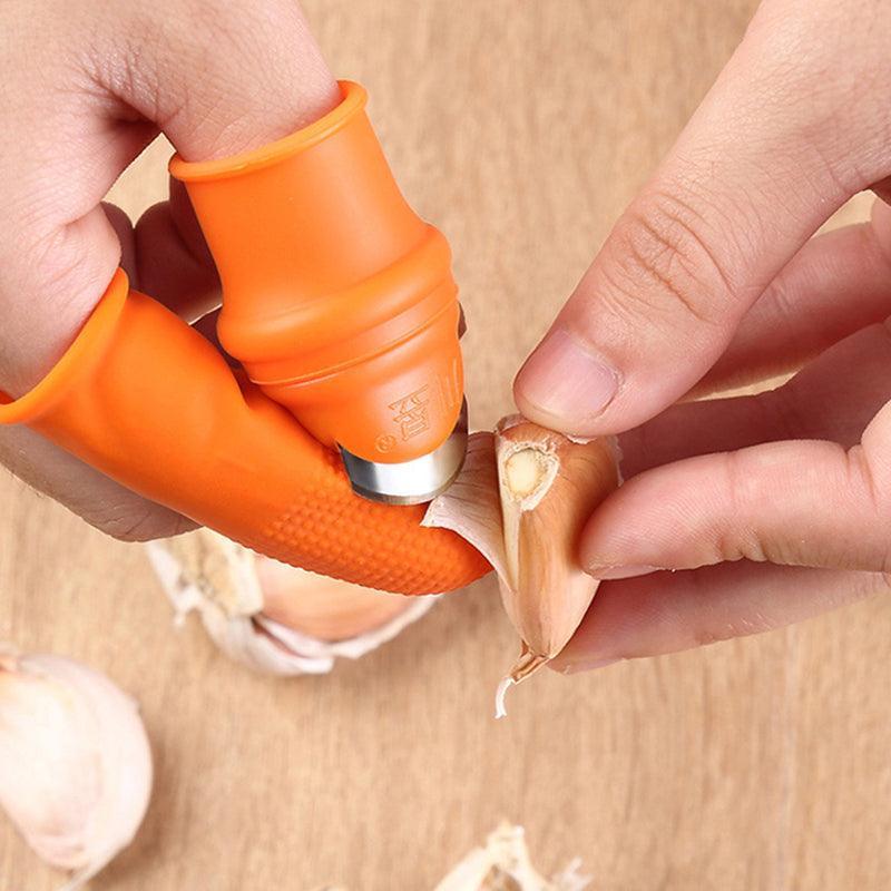 Garden Silicone Thumb Knife Finger Cutter Vegetable Harvesting Tool Picking Aid - S