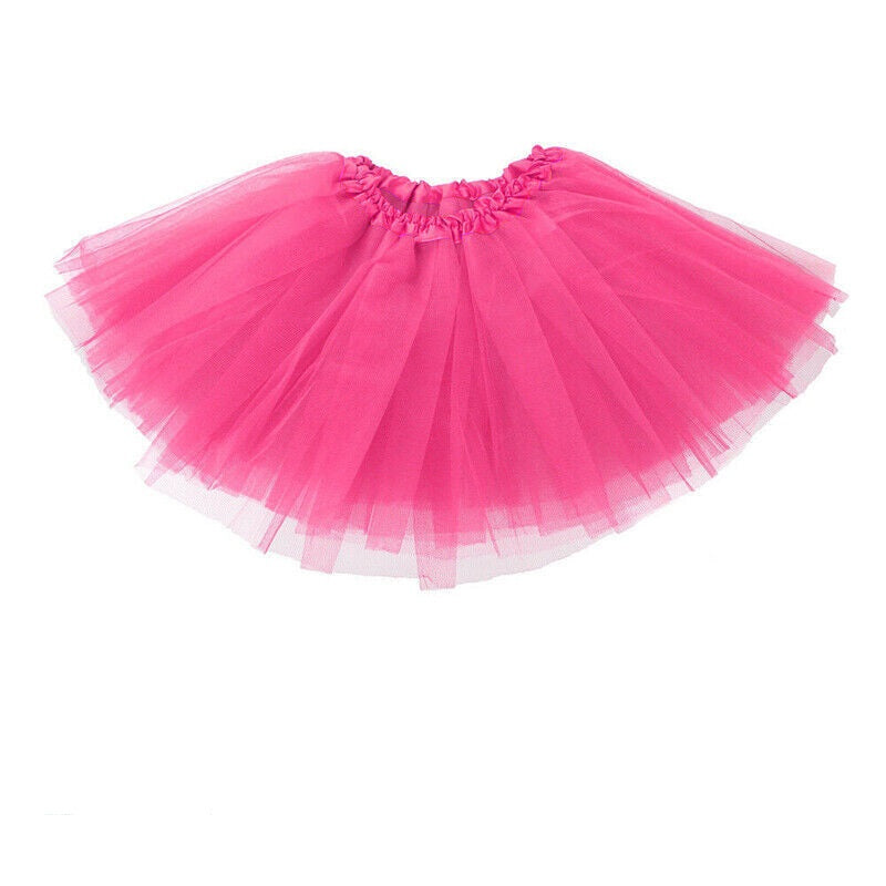 Girls Tutu Skirt Princess Dressup Party Costume Ballet Dancewear - Red