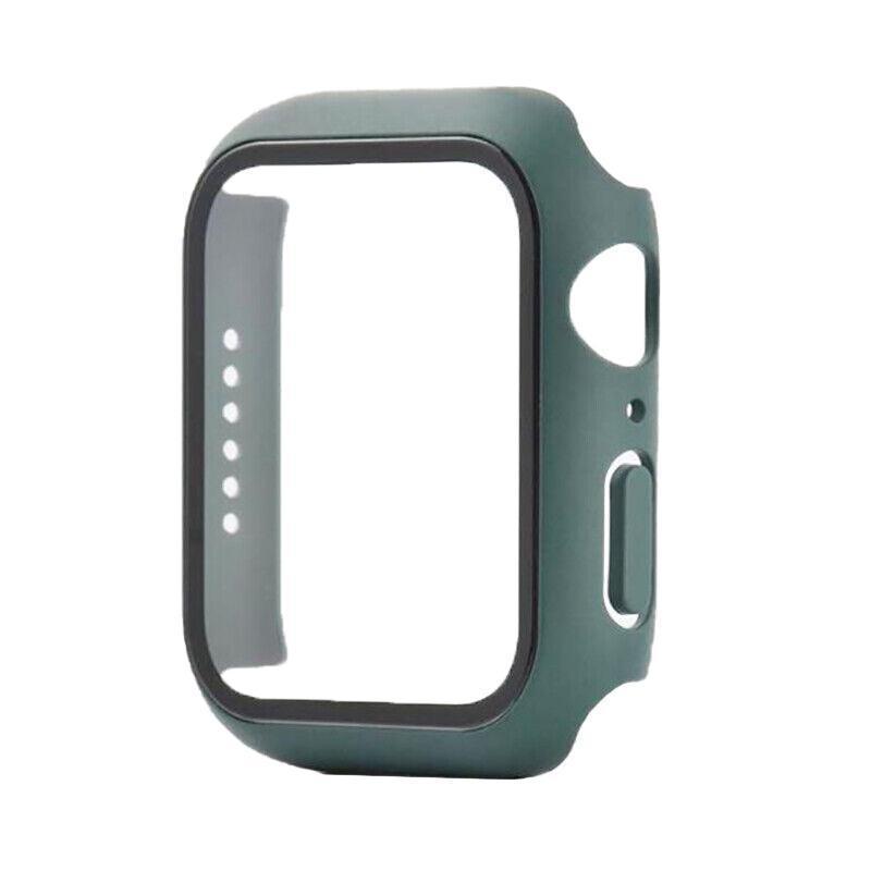 For Apple Watch iWatch Series SE 6 5 4 3 2 1 Case Full Glass Cover 40mm - Black