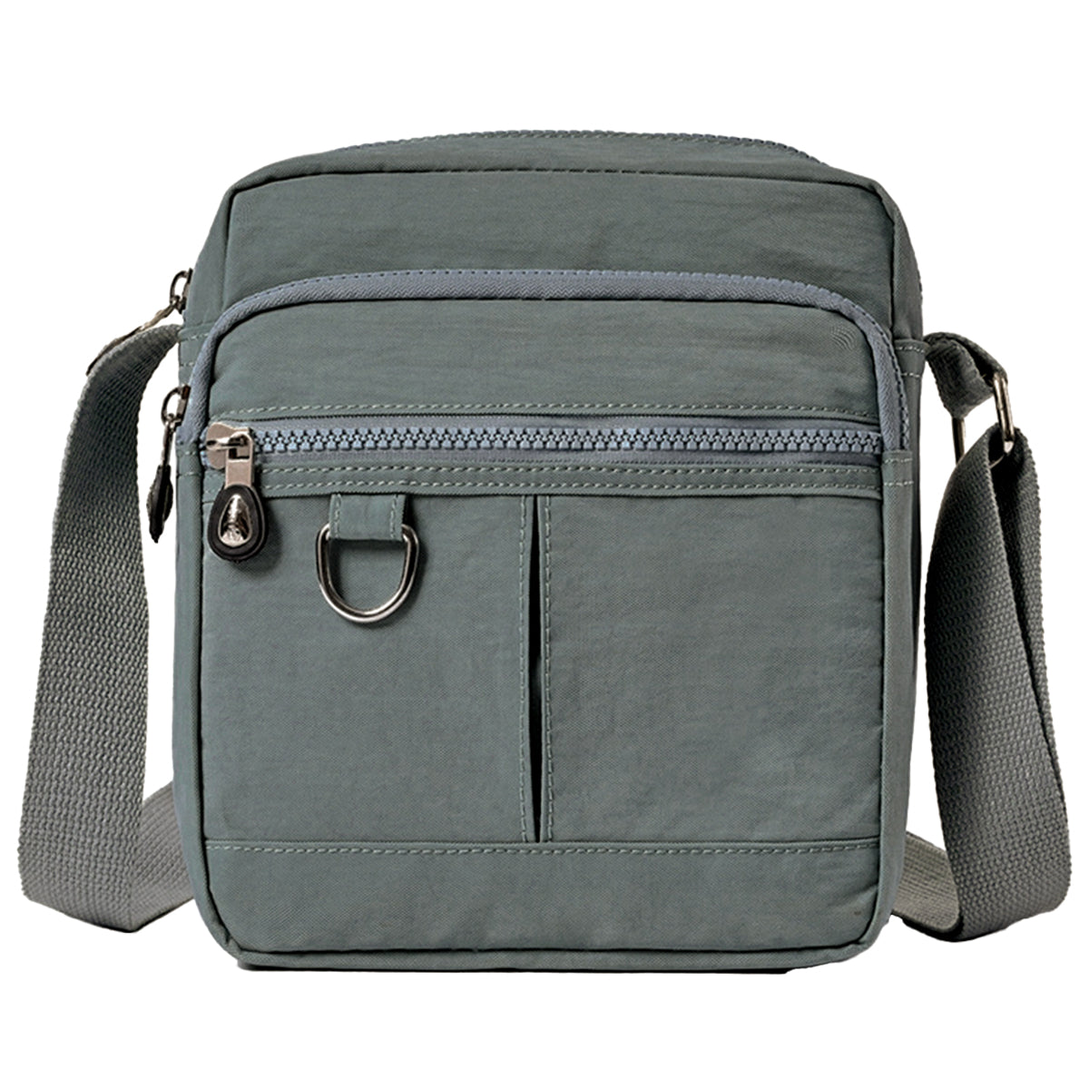 Ladies Shoulder Bag Nylon Fabric Lightweight Crossbody Small Casual Handbag - Apricot