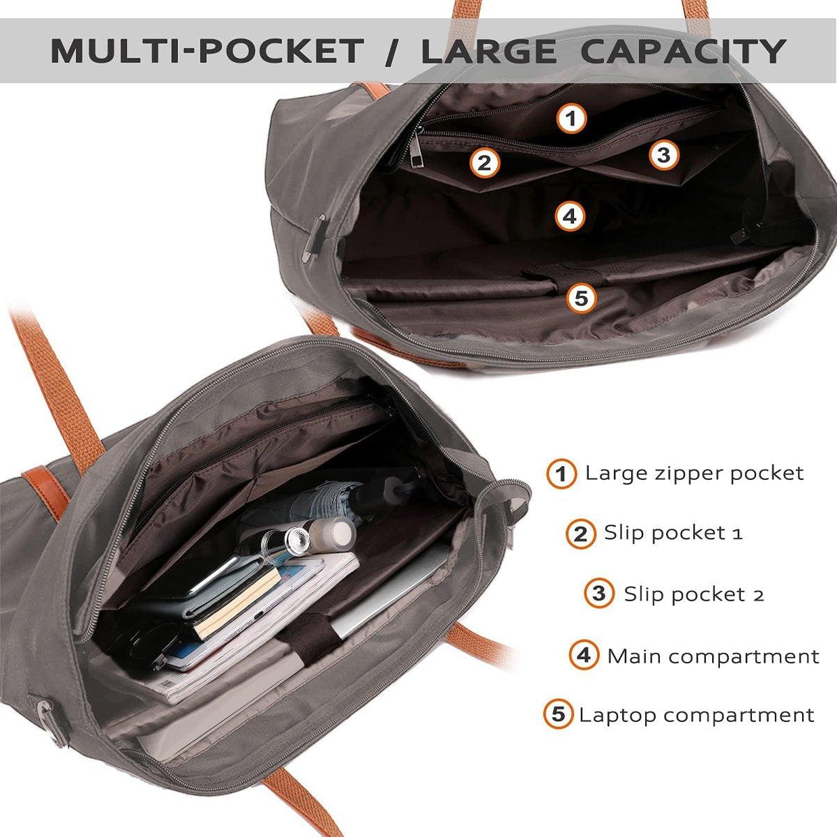 Fashion Nylon Shoulder Bag Large Capacity Tote Handbag Travel Purse for Women