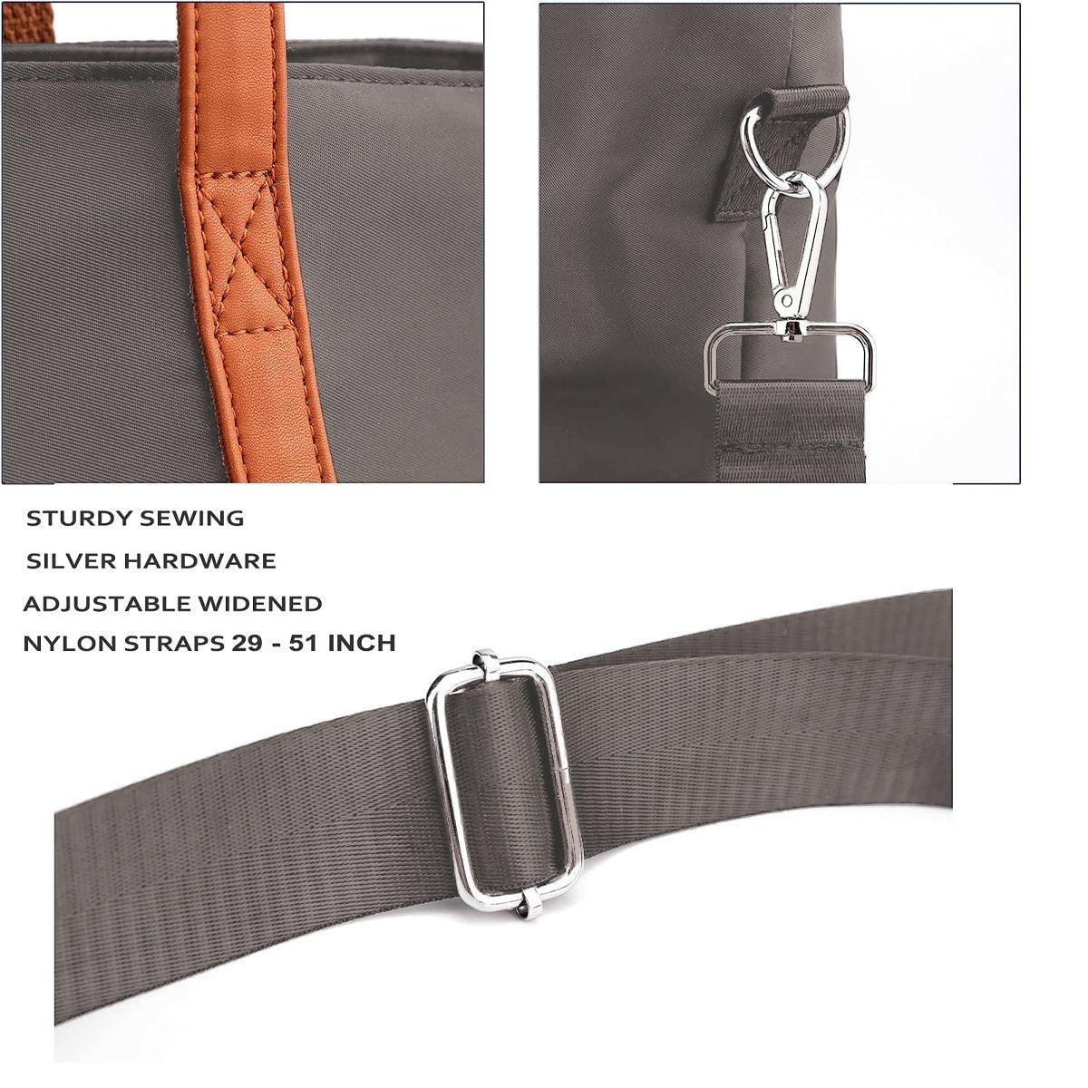 Fashion Nylon Shoulder Bag Large Capacity Tote Handbag Travel Purse for Women