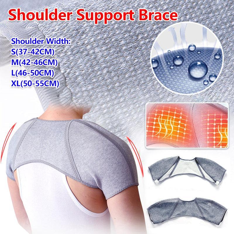 Double Shoulder Support Brace Strap Joint Sport Gym Arthritis Protector Wraps - M(42-46CM)
