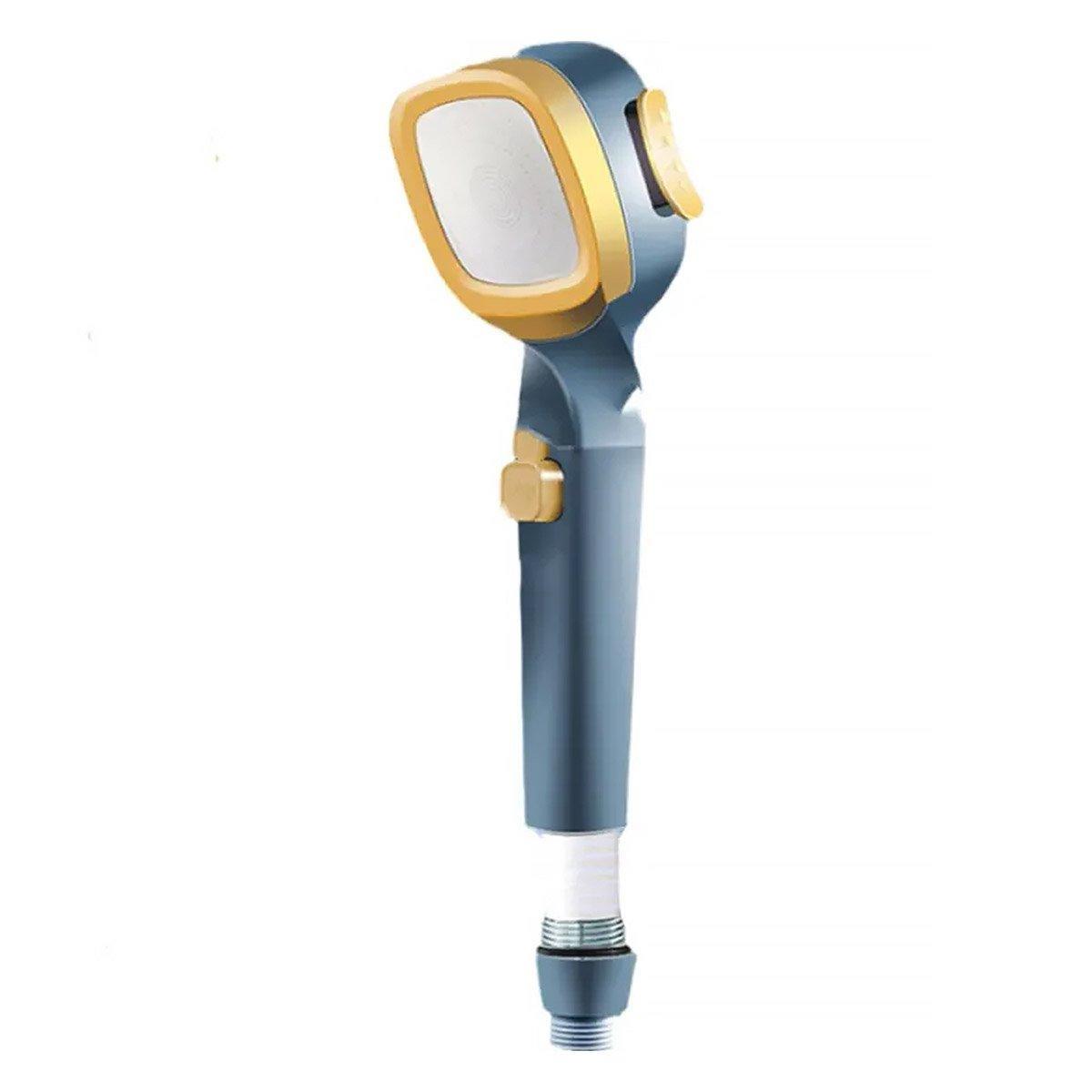 High Pressure Handheld Shower Head with Filter for Bathroom Water Saving Spray - Black