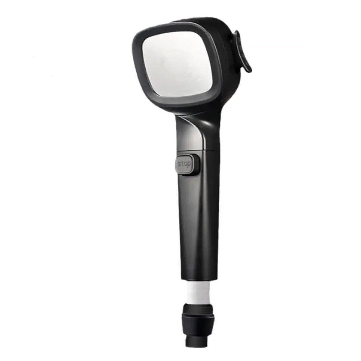 High Pressure Handheld Shower Head with Filter for Bathroom Water Saving Spray - Black