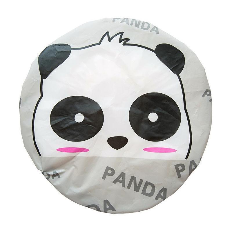 Reusable Women Girls Hair Wrap Waterproof Shower Bath Shower Cap Hat - Rabbit