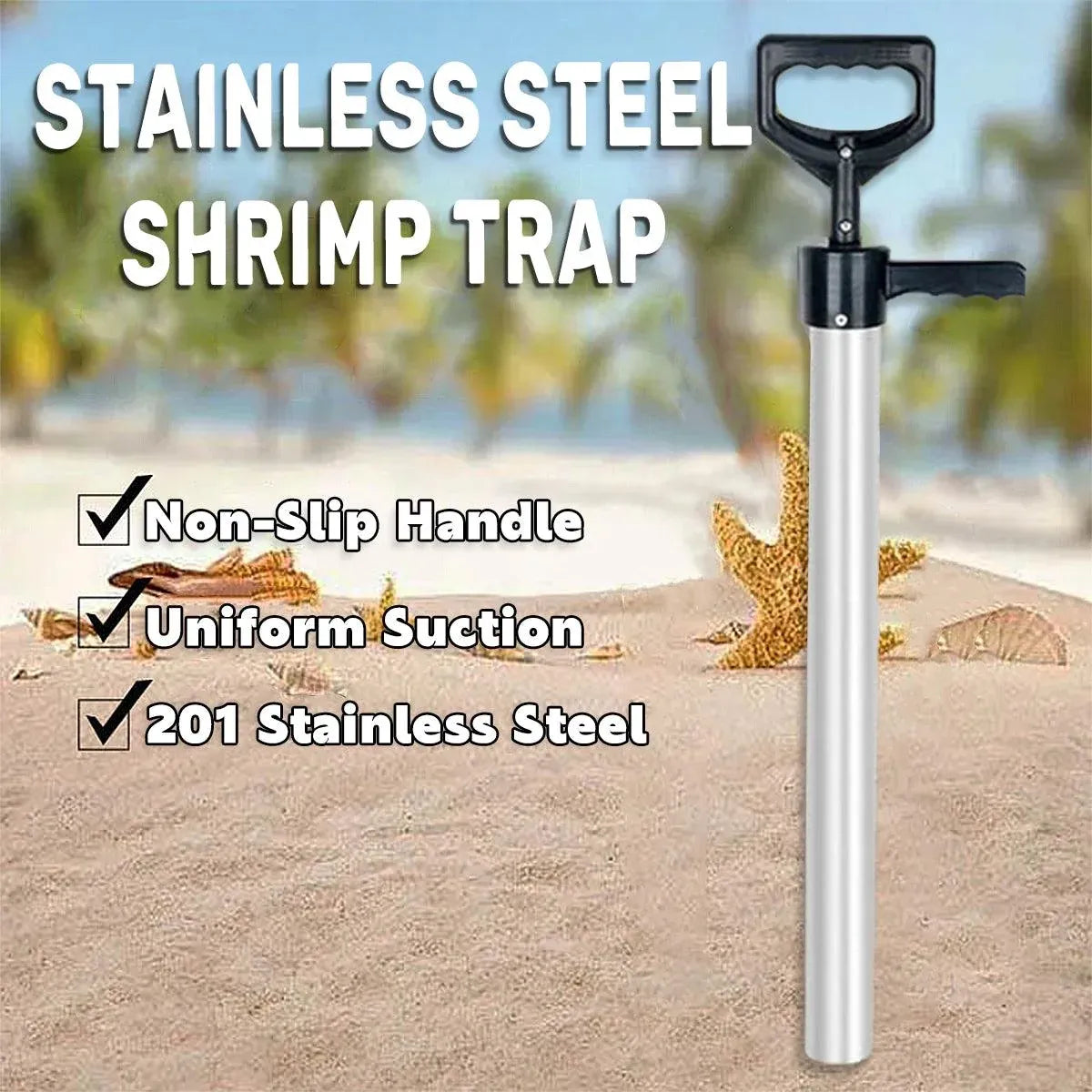 1-Piece 73 cm Metal Bait Pump
