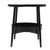 Trendy Black Round Coffee Side Table Modern Minimalist End Table for Living Room