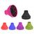 Foldable Hair Dryer Diffuser Universal Silicone Nozzle for Curly Hair Styling - Blue
