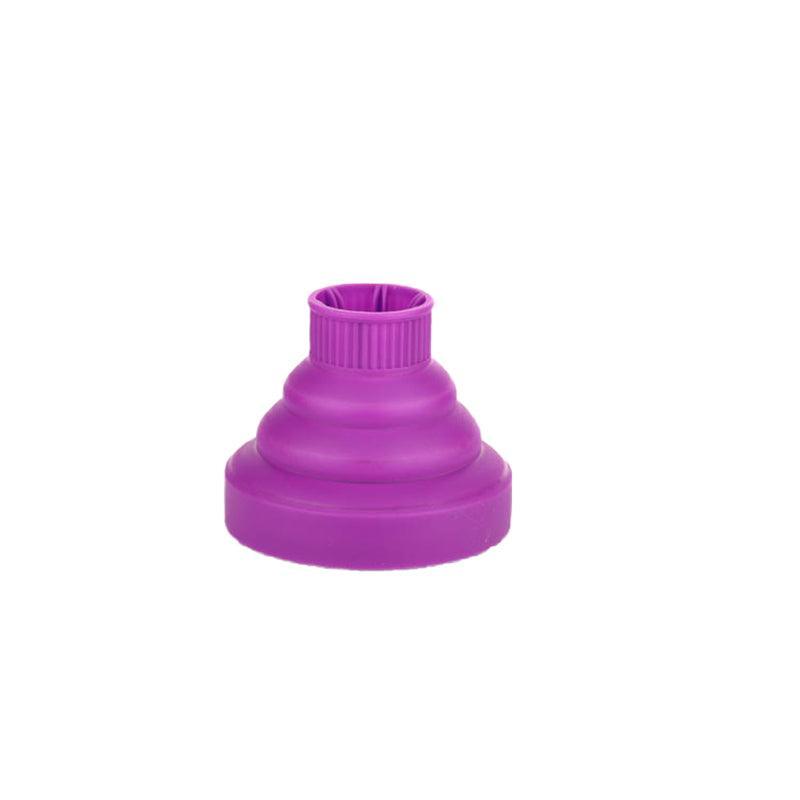 Foldable Hair Dryer Diffuser Universal Silicone Nozzle for Curly Hair Styling - Red