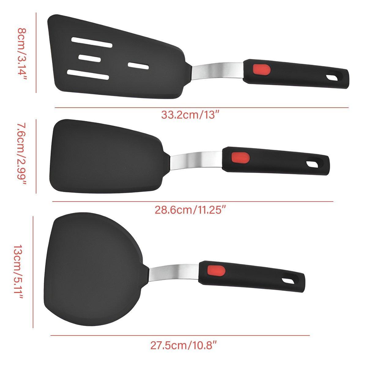 3PCS Silicone Spatula Kitchenware Silicone Cooking Spatula Kitchen Tool Set