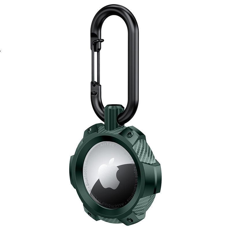 For Apple Airtag Armor Silicone Shockproof Protective Case Air Tag Cover Holder - Green