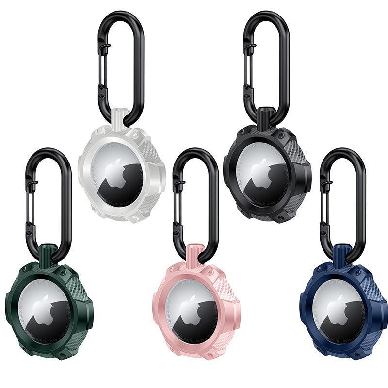 For Apple Airtag Armor Silicone Shockproof Protective Case Air Tag Cover Holder - White