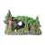 Resin Grass House Aquarium Ornament Natural Fish Tank Decoration Hideaway - B