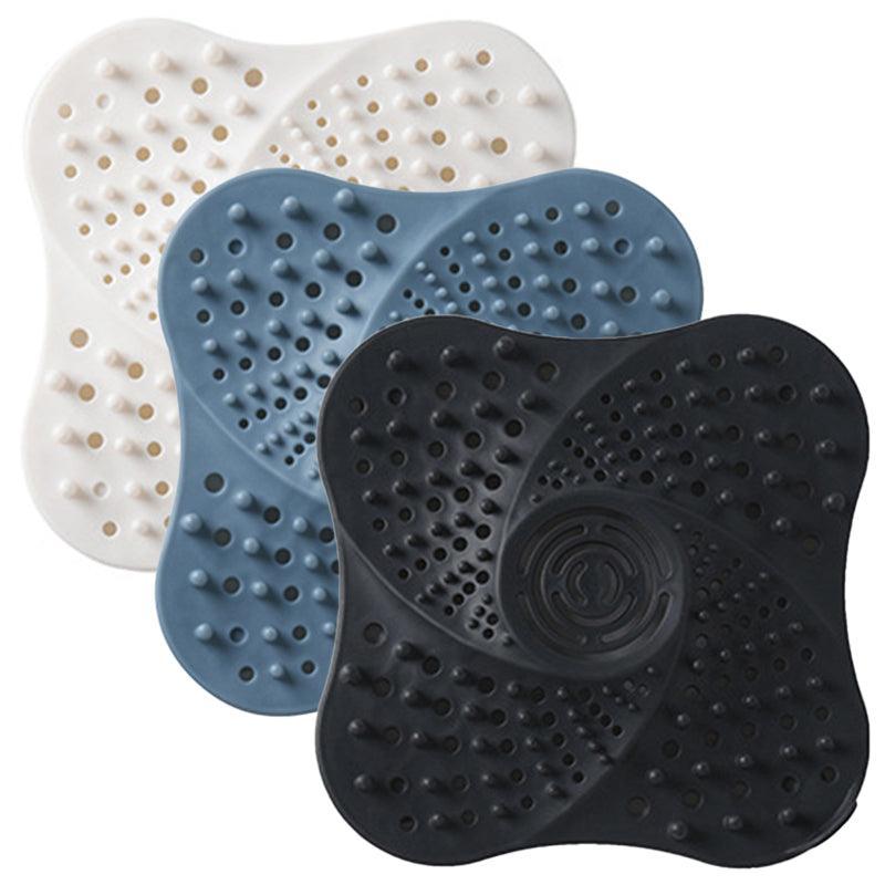 Sink Trap Filter Hair Catcher Shower Bath Cover Basin Stopper Drain Strainer - Blue