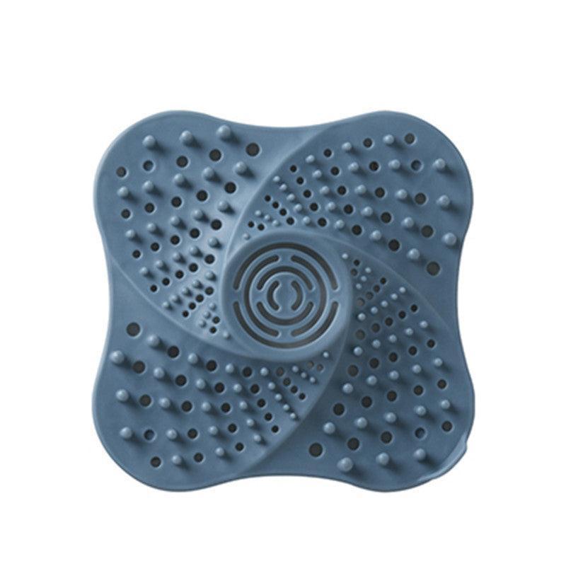 Sink Trap Filter Hair Catcher Shower Bath Cover Basin Stopper Drain Strainer - Blue