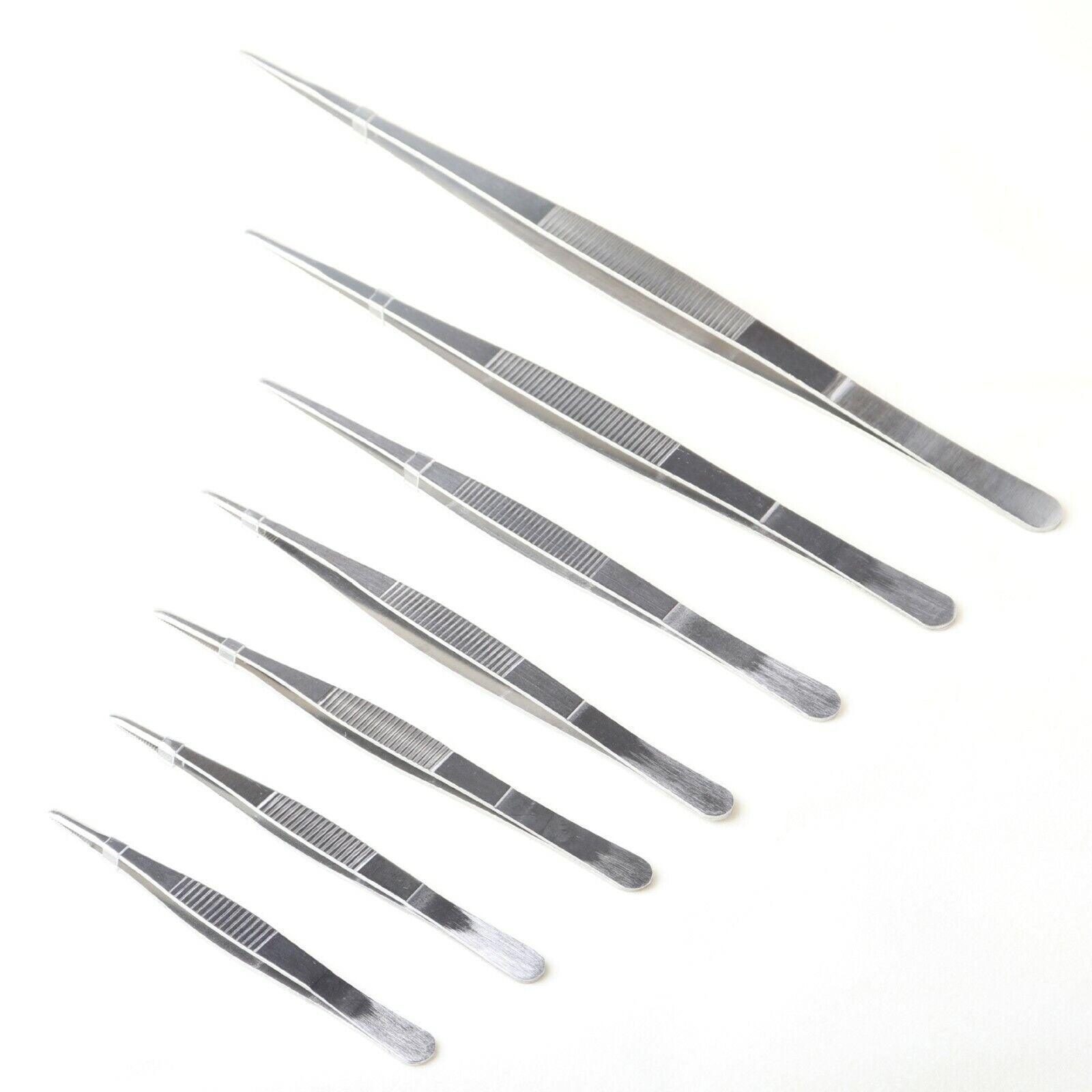 Kitchen Tweezers Silver Garden Tweezer For Professional Use Craft Home Long Au - CR 20cm