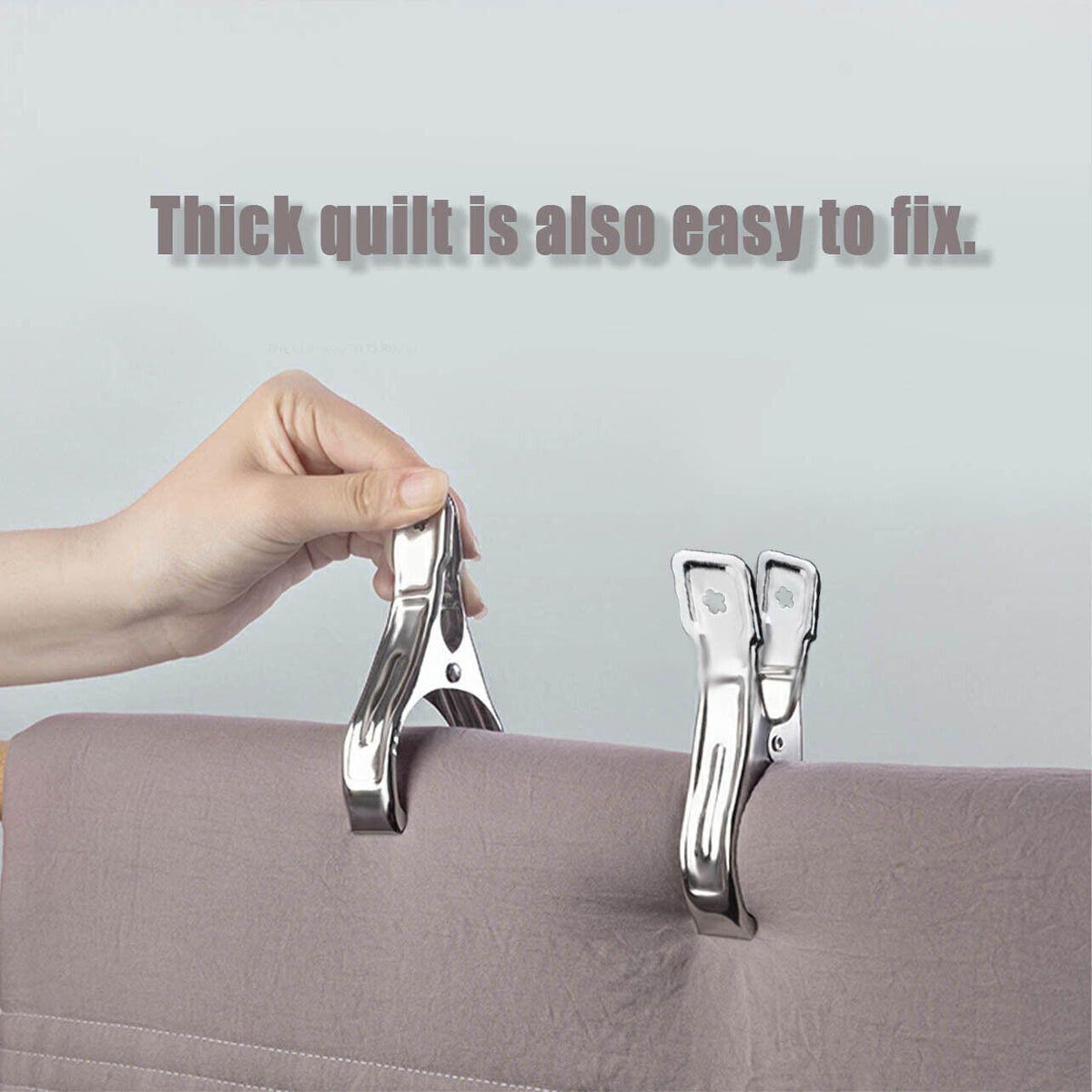 Large Stainless Steel Clothes Pegs Hanging Clip Laundry Windproof Clamp - 9cm *16 PCS