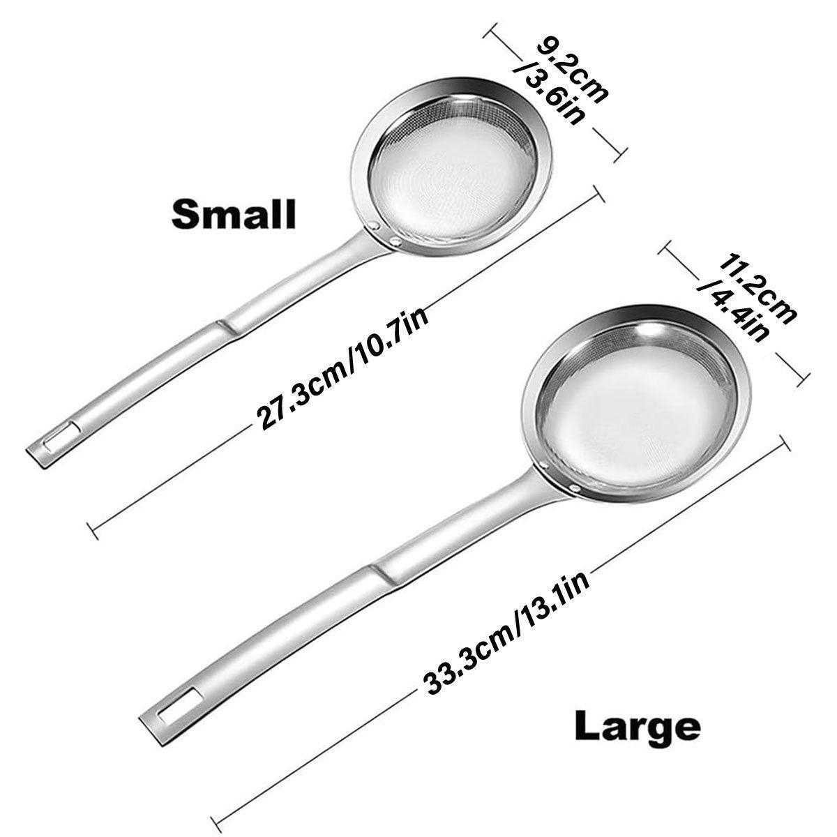 Oil Separator Spoon Mesh Fine Hole Filter Degreasing Residue Cooking Tool - Samll
