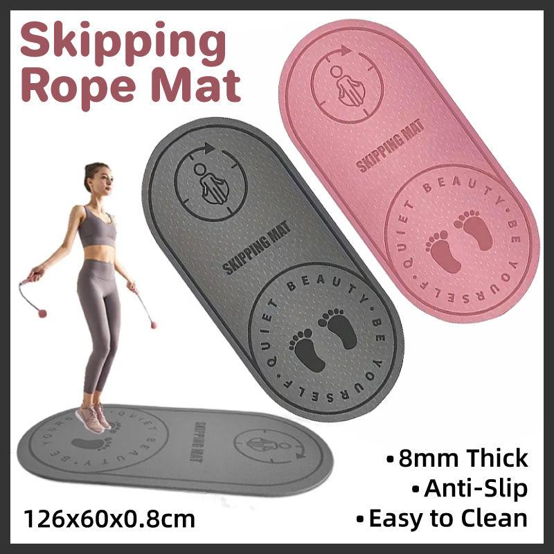 Jump Rope Mat Soundproof Shock Absorbing Mat for Indoor Fitness Yoga Floor Use - Pink