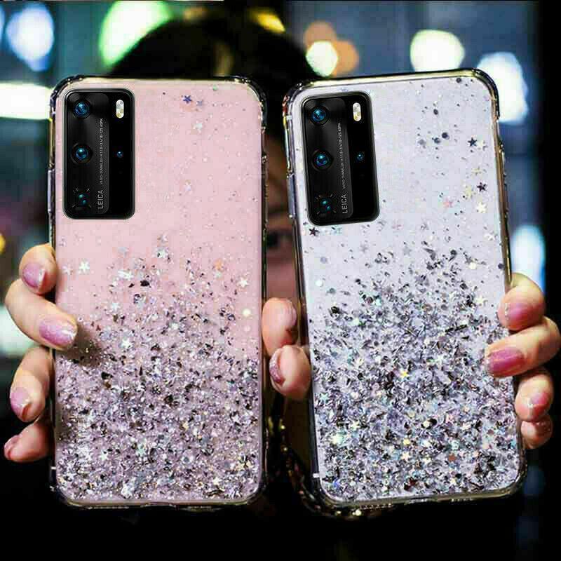For Samsung Galaxy S20 FE S21 Ultra S20 Shockproof Bling Glitter Soft Case Pink - For Samsung S20Plus/S11