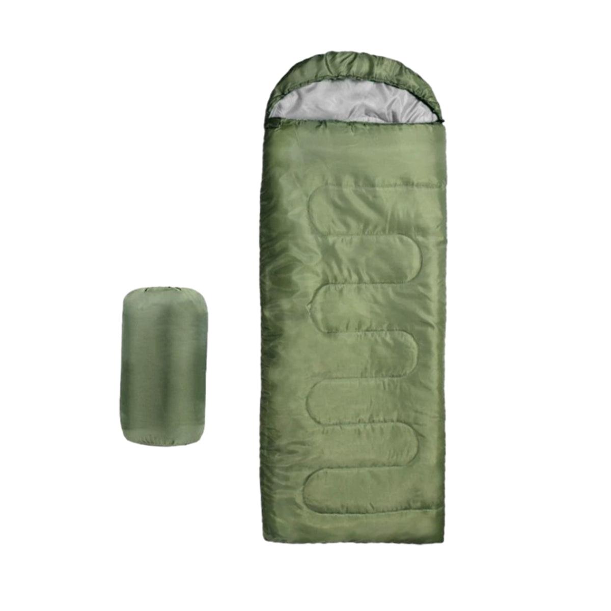 Single Sleeping Bag Outdoor Camping Hiking Thermal Warm Tent Travel Gear - Red