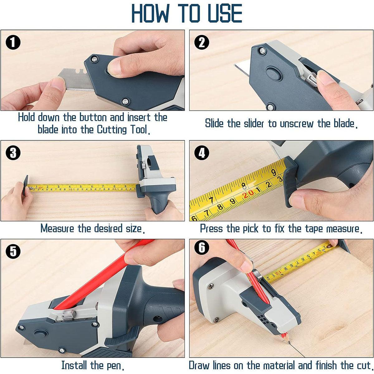 Drywall Gypsum Board Cutter Woodworking Special Knife Compasses for Decoration