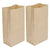 500PCS Disposable Greaseproof Brown Paper Bags Bread Snacks Eco-Friendly