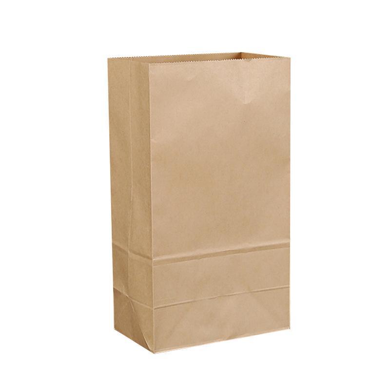 500PCS Kraft Food Paper Bags Brown Flat Bottom Lunch Bags Party Favour Bag - 500PCS-15*9*27CM