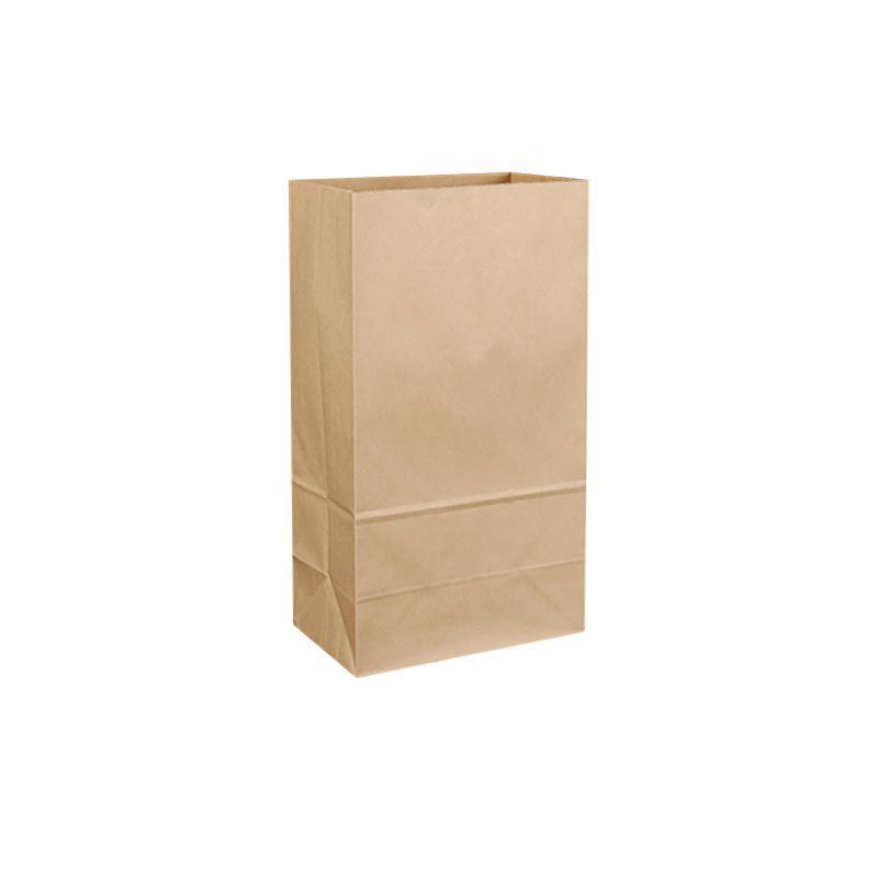 500PCS Kraft Food Paper Bags Brown Flat Bottom Lunch Bags Party Favour Bag - 500PCS-18*11*30CM