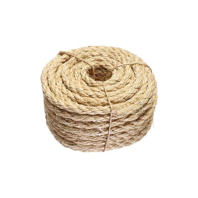 Versatile Natural Sisal Rope 6mm Thick Twine 10M-50M for Crafts - 6MM*20M