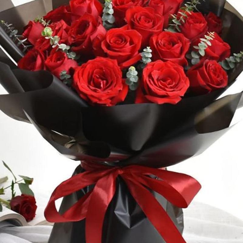 20PCS Plastic Waterproof Flower Gift Wrapping Paper Florist Bouquet Packaging - Champagne + Matcha