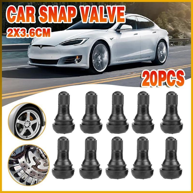 10x TR412 Car Auto Snap In Tyre Valve Rubber Tubeless Short Valve Stems
