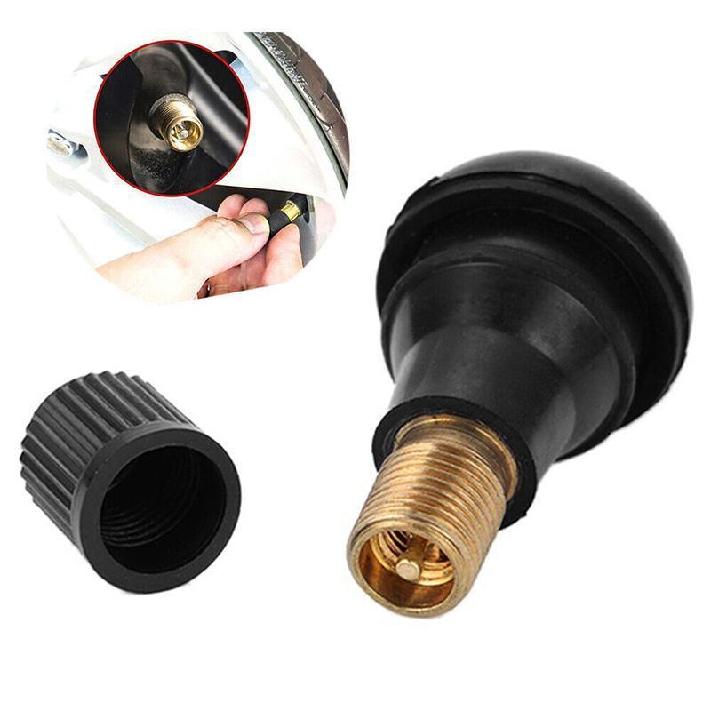 10x TR412 Car Auto Snap In Tyre Valve Rubber Tubeless Short Valve Stems
