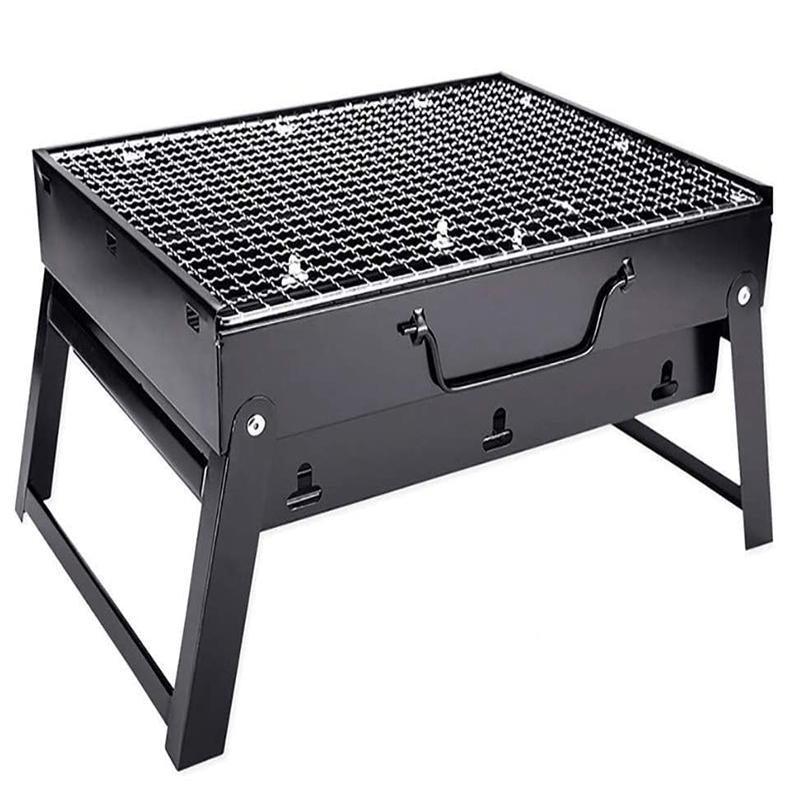 Portable Foldable Charcoal BBQ Grill for Outdoor Camping Picnic and Hibachi Cooking