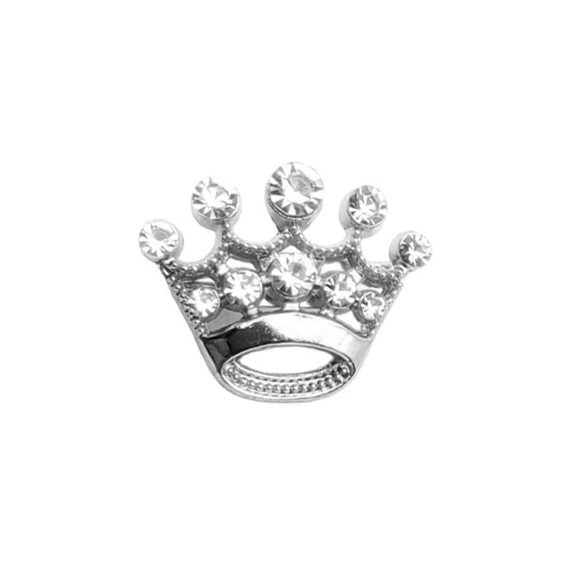 Small Crown Brooch Accessory Fashion Corsage Pin Jewelry Women Men Gift - 3# Gold