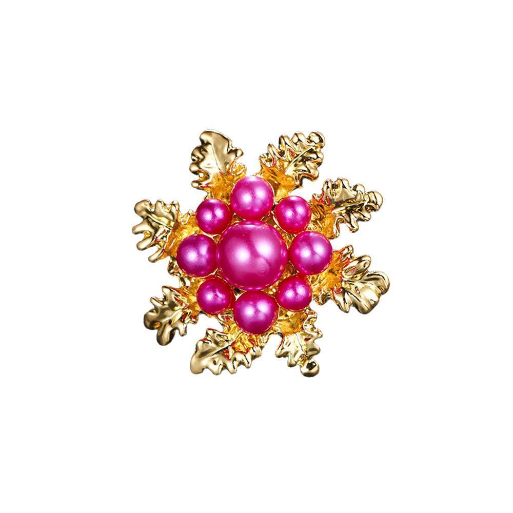 Imitation Pearl Brooch Elegant Jewelry Fashion Accessory Women Ladies Gift - Sliver